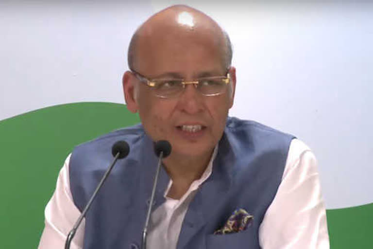 Congress spokesperson Abhishek Mano Singhvi