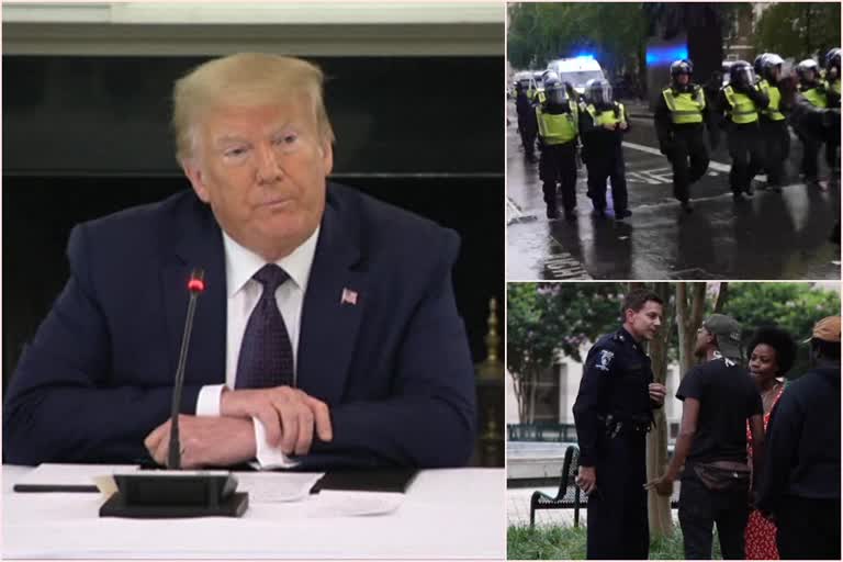 President Donald Trump rules out defunding of police