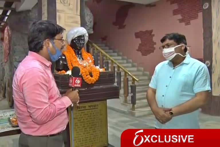 ETV bharat exclusive interview with TRI director on Birsa Munda 120th death anniversary in ranchi