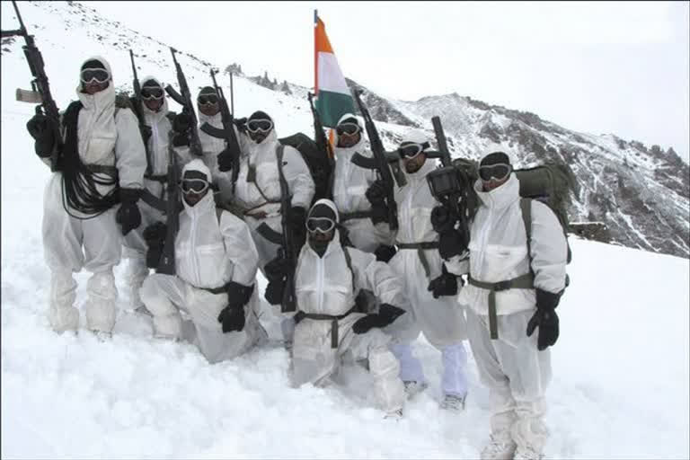 -china on indian army deployed on mountains-