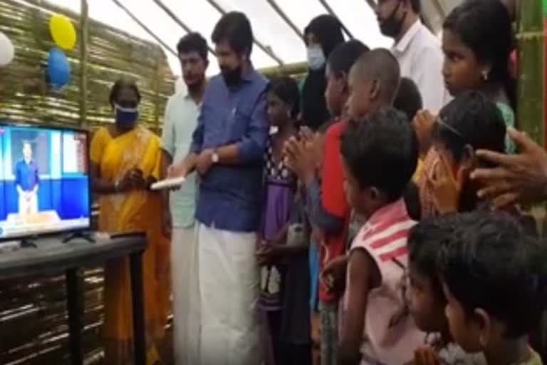 ആദിവാസികുട്ടികള്‍ക്ക് ടെലിവിഷനൊപ്പം പ്രഭാത ഭക്ഷണവും  സംസ്‌കാര സാഹിതി  മലപ്പുറം വാർത്ത  malappuram news  Television for Adivasi children with breakfast