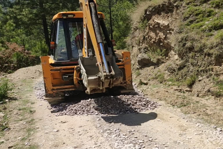 road construction works started