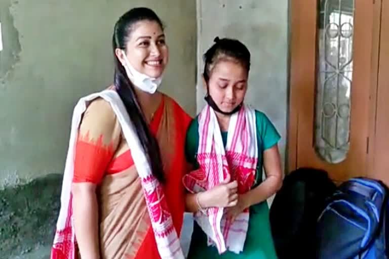 Etv bharat news Impact MLA Angoorlota help sibani nagaon assam news