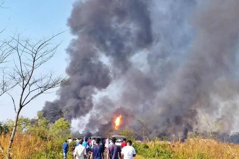 gas well blowout blaze in Assam