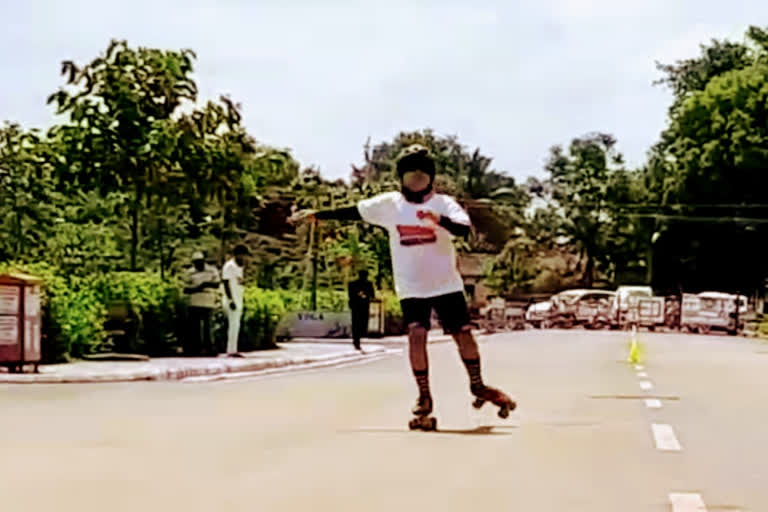 sangli skater amod shanbag set a national record