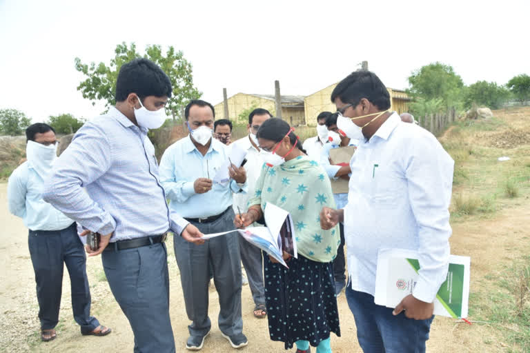 nizamabad collector inspected places for godowns