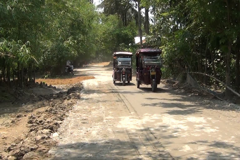 sudden road construction in barpeta district