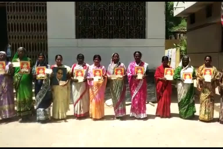 letter protest at bhaglkote by bhovi tribes