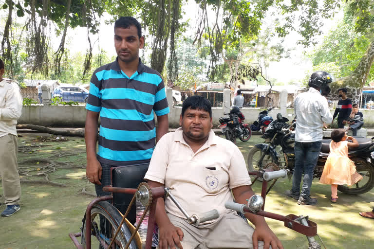 handicapped are wandering in government offices for ration and financial assistance