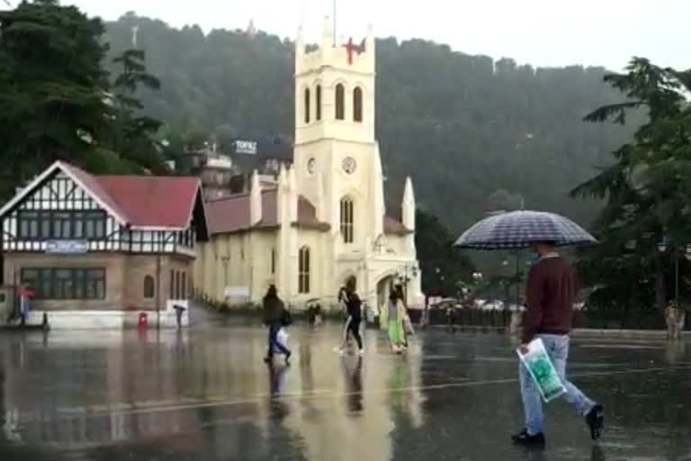 alert for rain in himachal