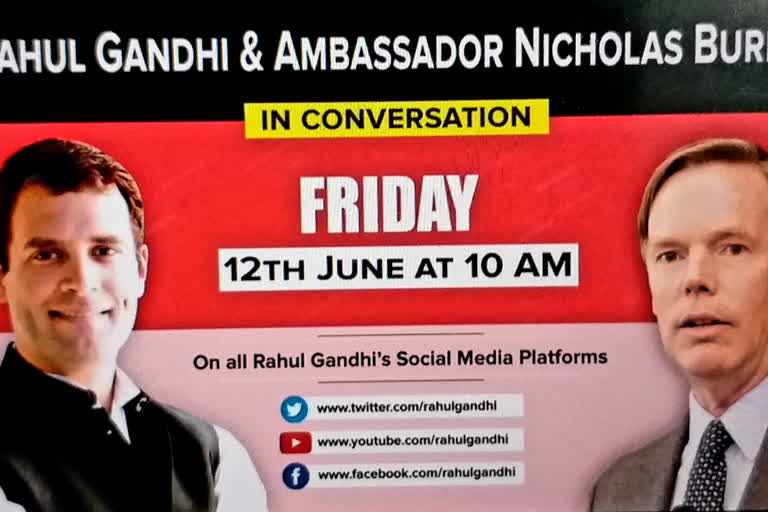 Rahul Gandhi, former US diplomat Nicholas Burns to discuss global fallout of COVID-19 pandemic