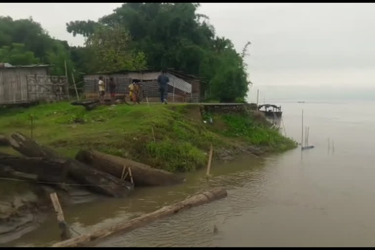 Brahmaputra erosion at Jonai