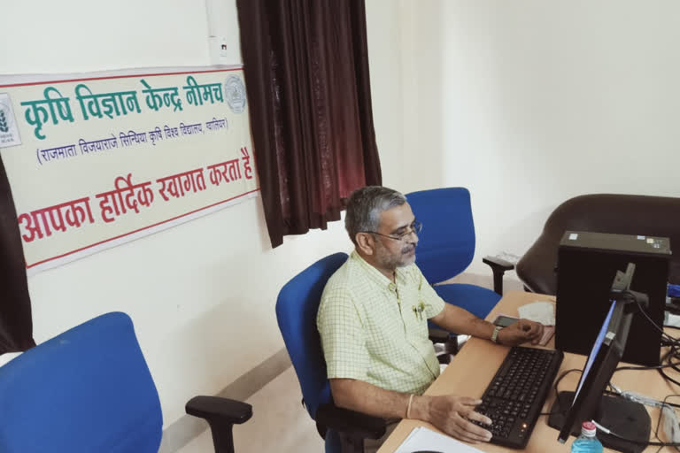 Online training given to farmers