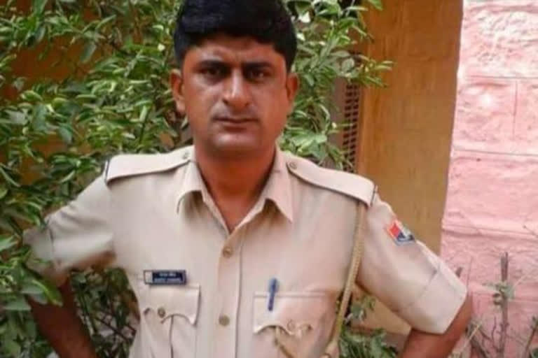 Jodhpur news, Constable died, road accident