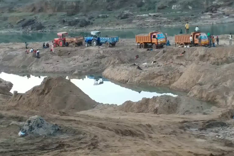 Illegal sand mining