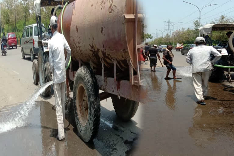 cleanliness of drains will be accelerated in noida