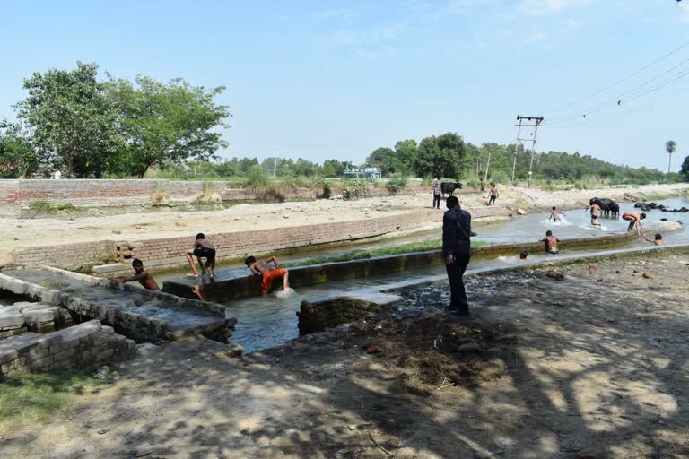 sonipat administation ban bathing in canals