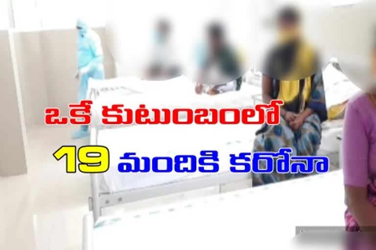 corona positive to 19 members in single family in sangareddy district