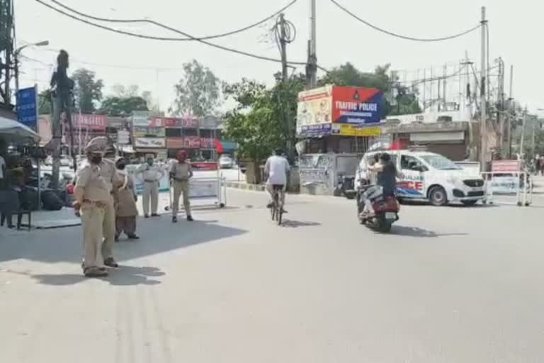 Market and roads situation during lockdown in Punjab