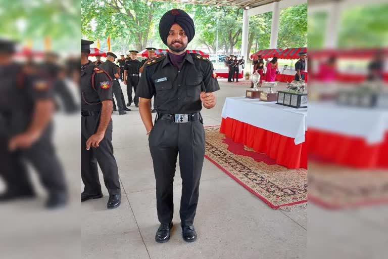 Baljinder Singh of Sirsa became officer in Indian Army through ima passing out parade