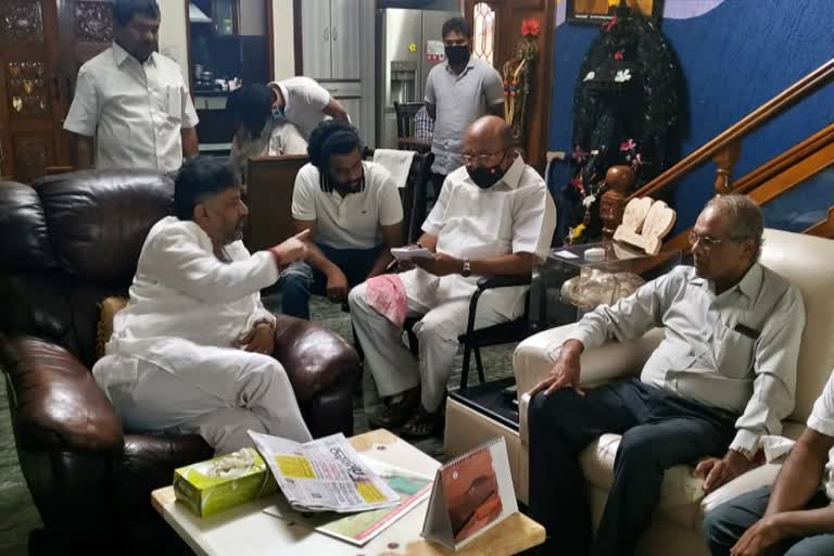 kpcc president dk shivakumar mlc h m revanna