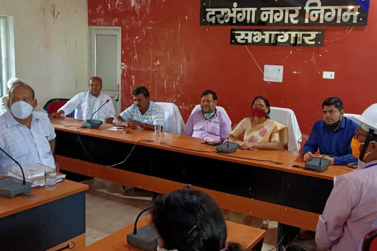 Mayor meeting on water logging in darbhang