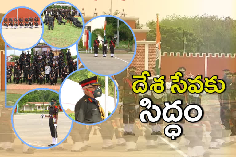 Milatary officers parade in bollaram secundrabad