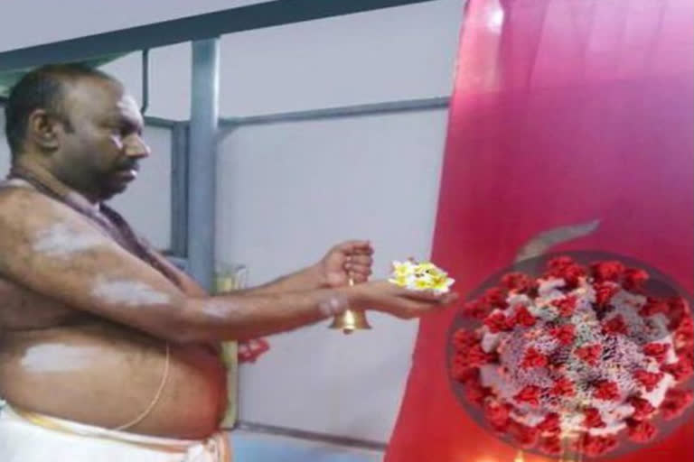 Man conducts daily pujas for 'Corona Devi' in Kerala