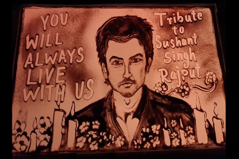 odia-sand-artist-manas-sahoo-creates-a-sand-animation-to-pay-tribute-to-bollywood-actor-sushant-singh-rajput-who-passed-away-today