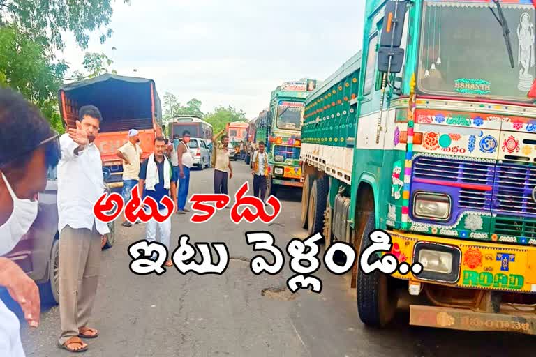 mla sridhar babu control heavy trffic jam on manthani kaatram road