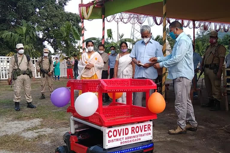 Covid Rover machine invented in bongaigaon by the professors of iti and polytechnic