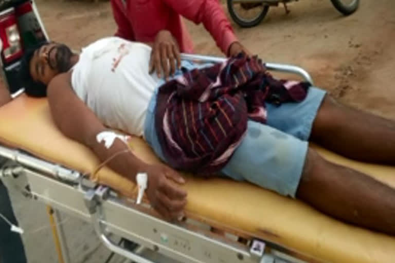 young man injured during wood work in ananthapuram district