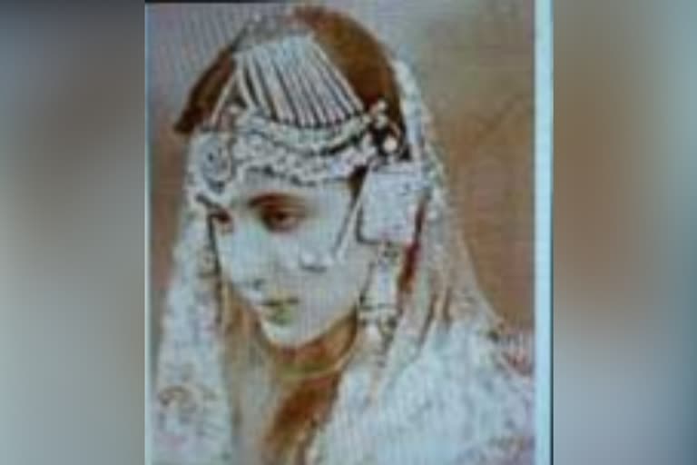 Photo of Mehrannisa daughter of the last Nawab in Rampur