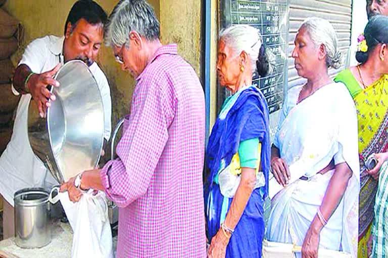 Ration distribution in Sonipat under different schemes