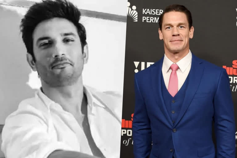 john cena, sushant singh rajput, ETVbharat