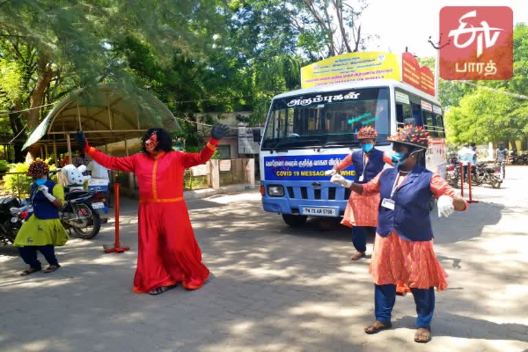 கரோனா விழிப்புணர்வு வாகன சேவை