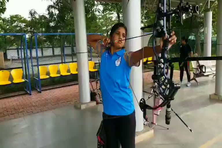 Muskan Kirar practicing