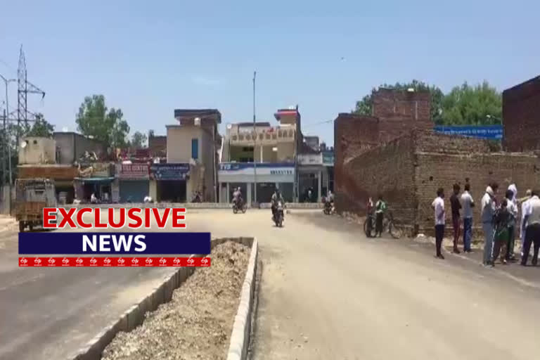 karnal sector 9 people accused huda department of constructing wrong road