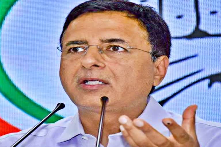 jaipur news  rajasthan news  congress in rajasthan  etv bharat news  national spokesperson randeep surjewala  diesel petrol price  diesel petrol rate hike  modi government news  surjewala comment on modi government