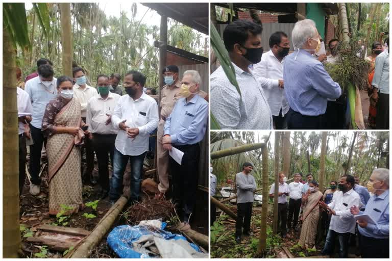 central team inspected impact of nisarga cyclone in raigad district