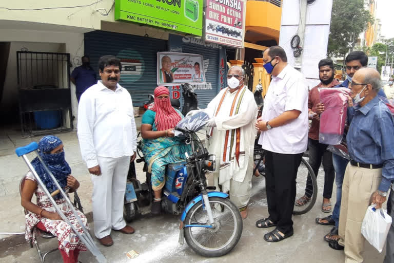 Blankets Distribution On Ocasaion Of V Hanumanth Rao Birth Day