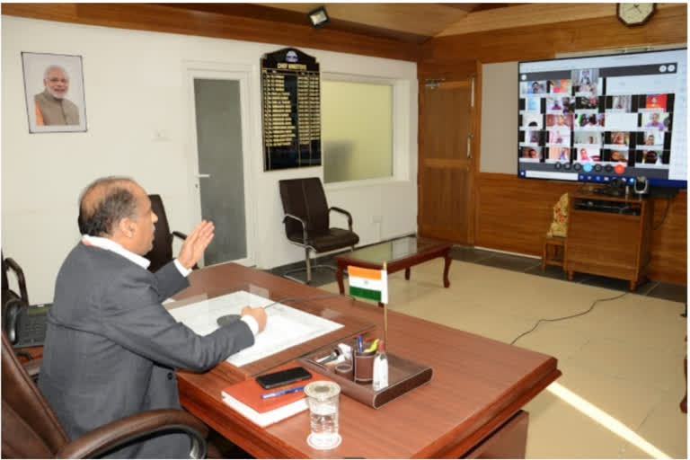 Cm jairam thakur addressed virtual rally