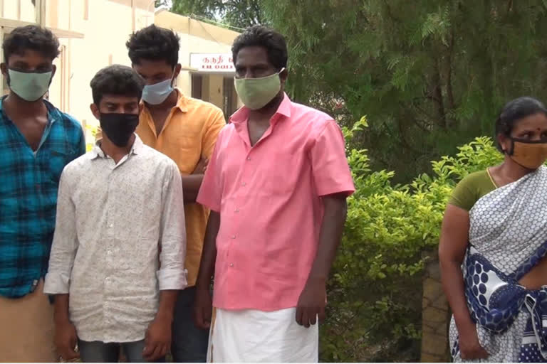 theni cumbum including woman four men arrested for illicit trading cannabis