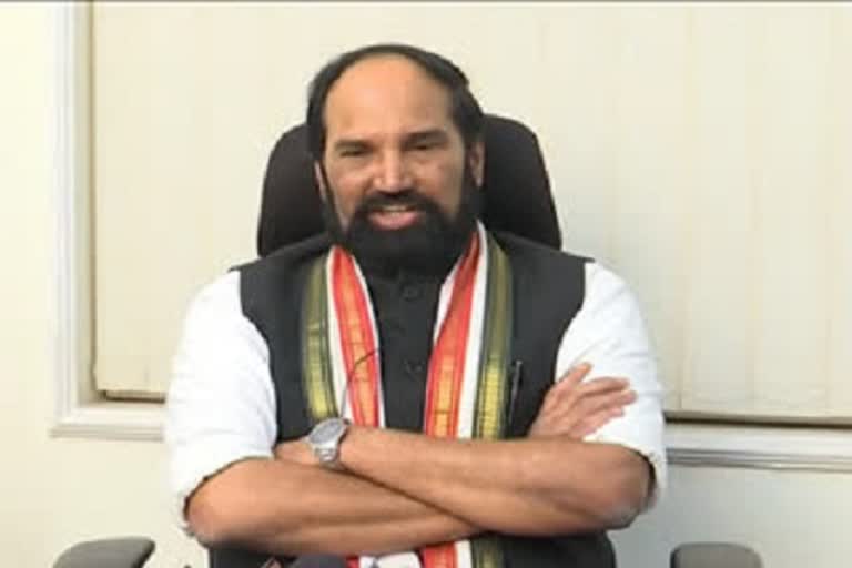 pcc chief uttam kumar reddy will attend to calnal santhosh babu funeral