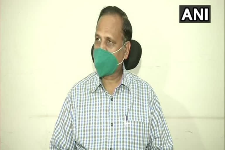 covid  corona virus  delhi covid  health minister  Satyendar Jain  COVID-19  കൊവിഡ്  കൊറോണ വൈറസ്  ഡൽഹി കൊവിഡ്  സത്യേന്ദ്ര ജെയ്‌ൻ