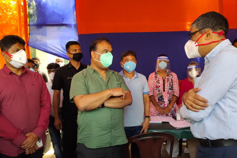 minister himanata biswa sarma visited pandu fru hospital