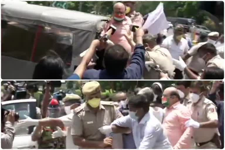 swadeshi jagran manch protest at delhi connaught place due to china india clash