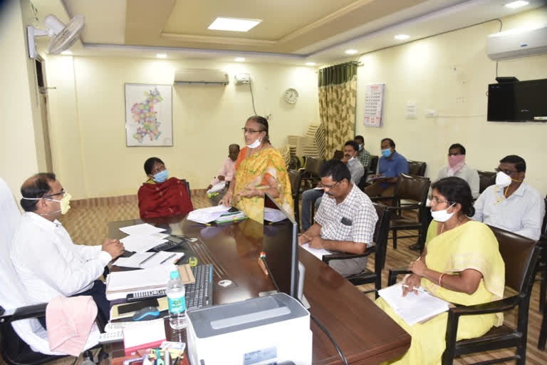 vizianagarm jc kishore kumar review meeting on bhogapuram airport lands