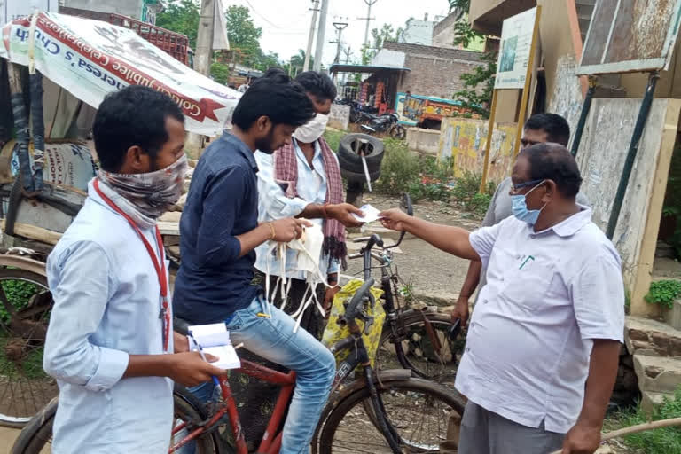 awareness programme on masks in sirkakulam dst palakonda