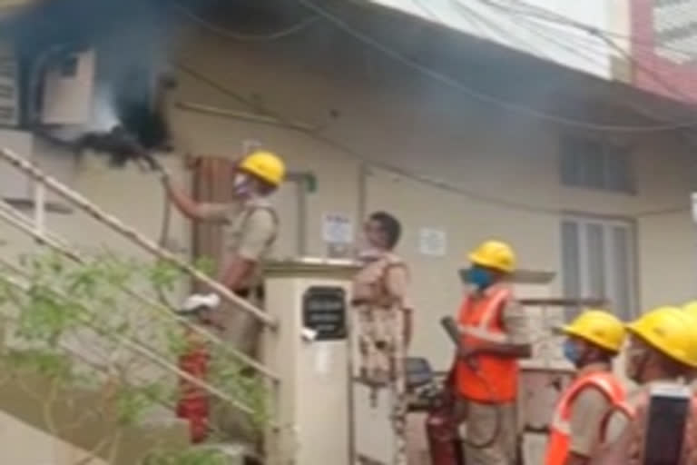 fire accident in krishna lanka